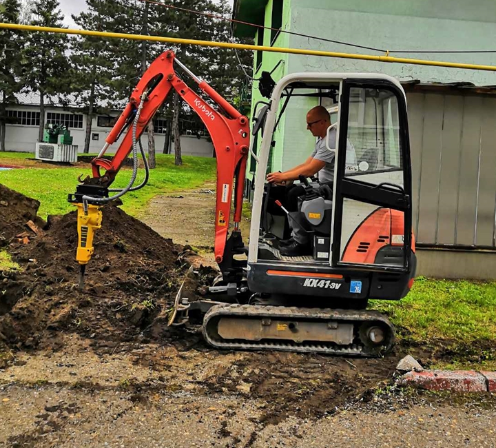 Radovi bagerom Novi Sad- Aqua Sever Clean